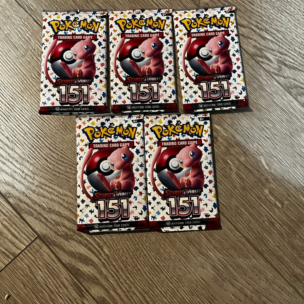 Brand new sealed Scarlet & Violet 151 Booster Packs x5 proxy